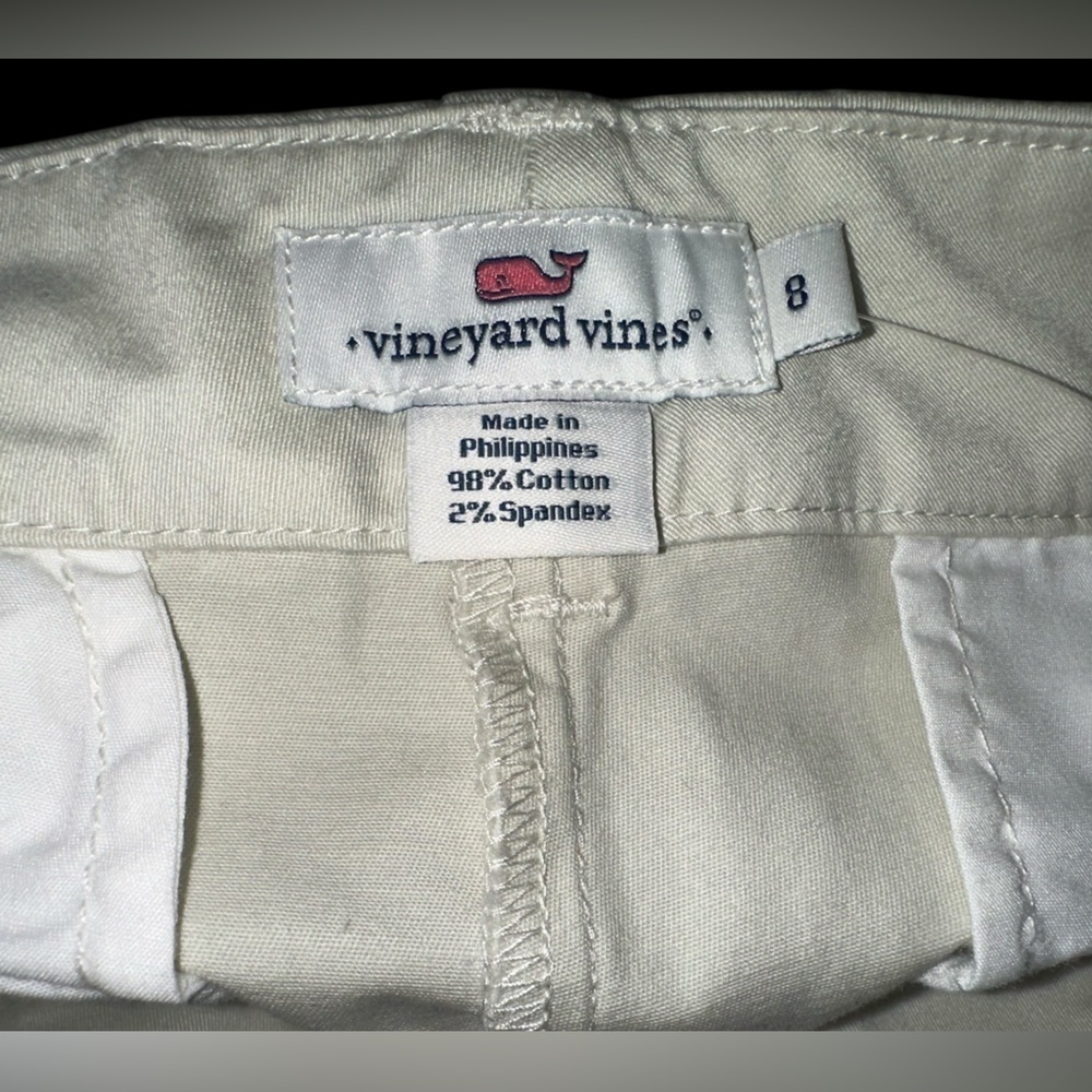 NWT Vineyard Vines Women's Beige Shorts Sz 8 - Picture 3 of 5